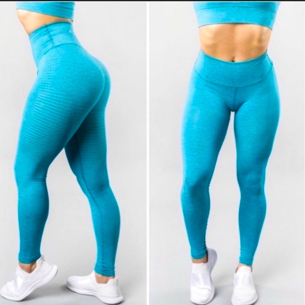 NWT Alphalete Halo Leggings High Rise - Vivid Blue